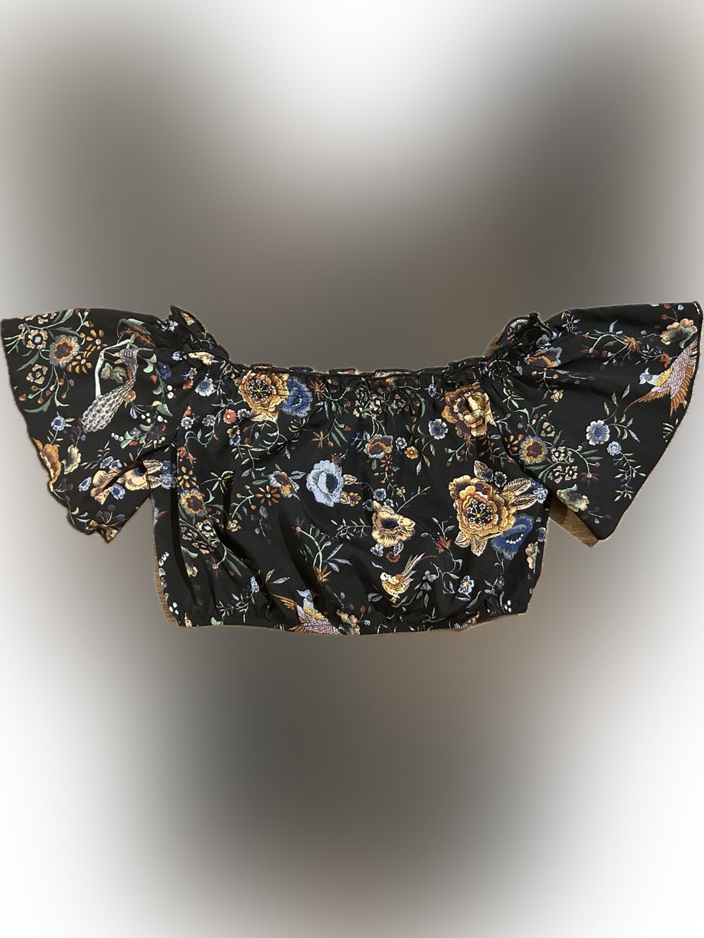 Like New SHEIN youth 11-12 floral crop top